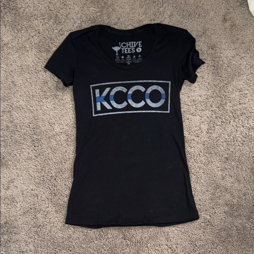 Black Fitted Polo T-Shirt with Short Sleeves